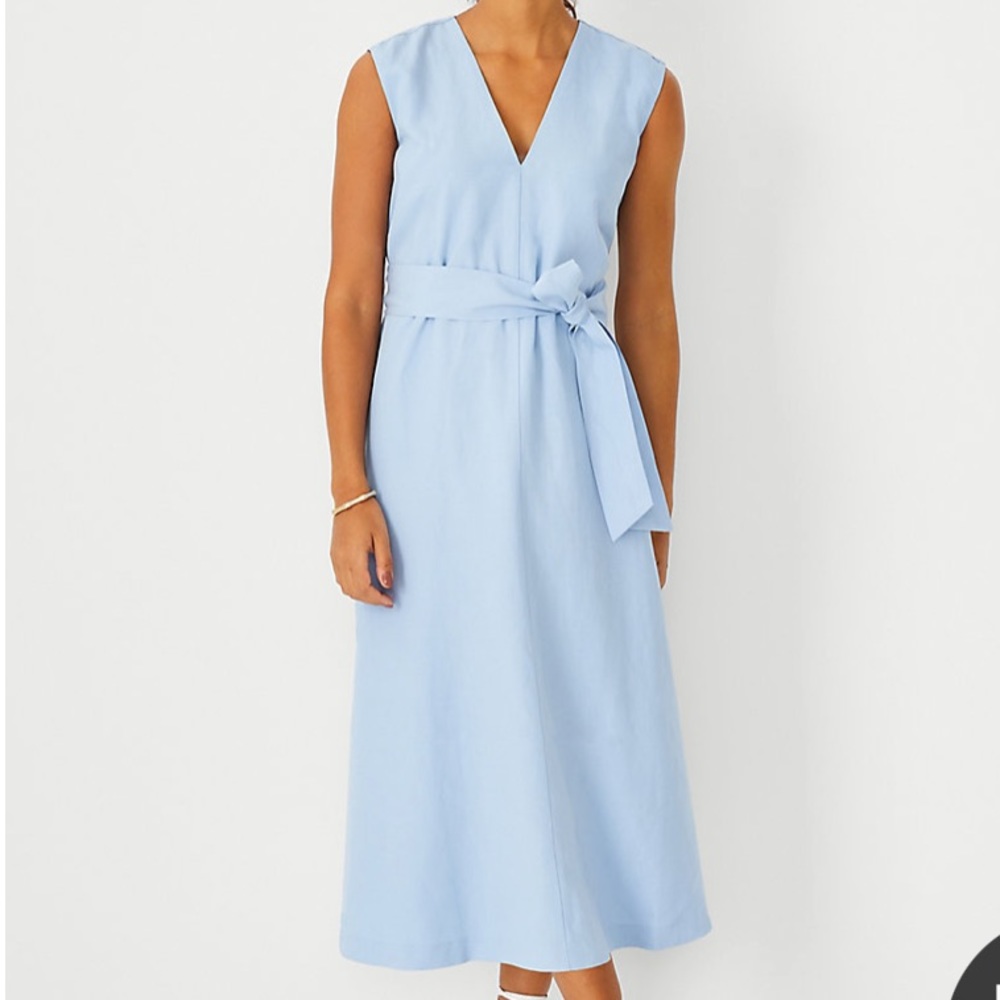 Ann Taylor v-neck midi dress